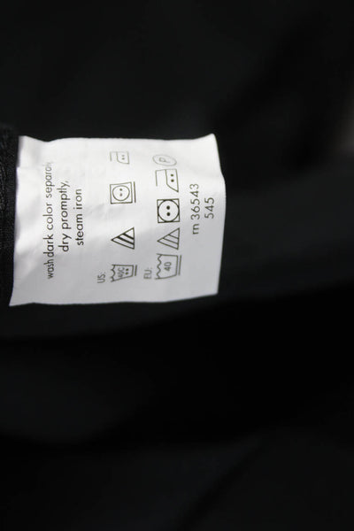 Kenneth Cole Reaction Mens Cotton Blend Button Up Shirt Black Size 16.5 32-33