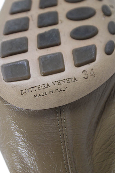Bottega Veneta Womens Square Toe Heels Beige Size 34 4