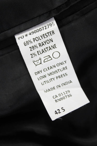 Ted Baker London Men Blazer Black Button Size 42