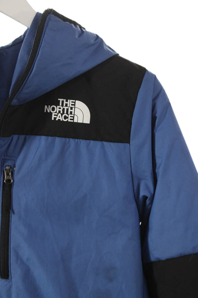 The North Face Boys Basic Jacket Blue Colorblock Zip Long Sleeve Size XL