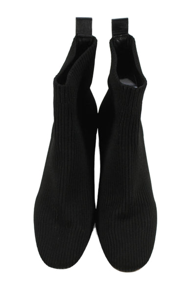 Everlane Women's Round Toe Block Heel Pull-On Ankle Boots Black Size 7