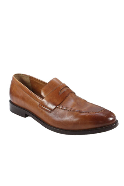 Cole Haan Men's Leather Slip-On Loafers Shoes Brown Size 12