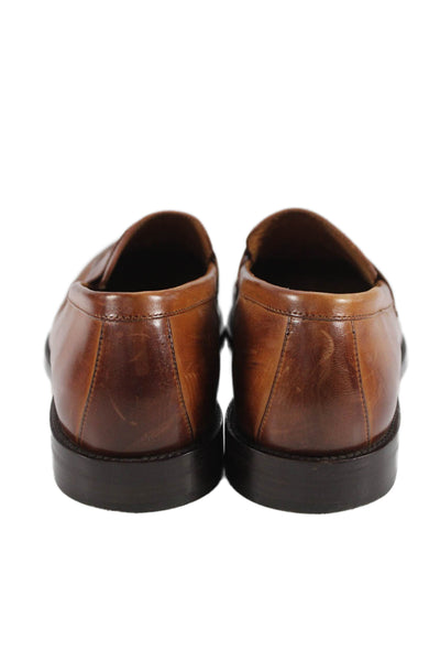 Cole Haan Men's Leather Slip-On Loafers Shoes Brown Size 12