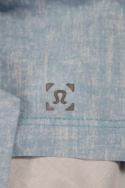 Lululemon Mens Athletic Blue Solid Lightweight Shorts Size XL