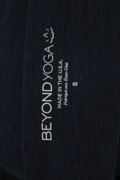 Beyond Yoga Womens One Shoulder Cropped Tank Blue Polyester Size S