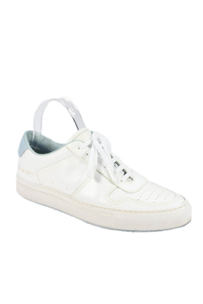 Common Projects Womens Leather Low Top Sneakers Shoes White Size 10