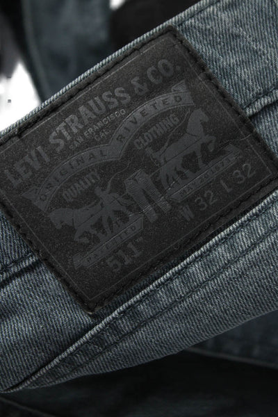 Levi Strauss & Co Mens Tapered Gray Jeans Size 32