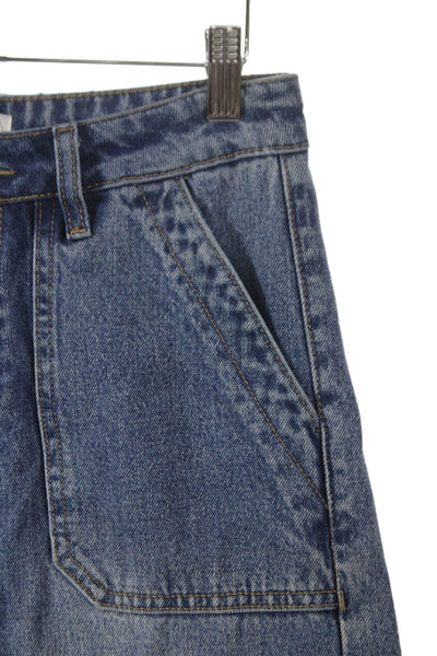 Vervet Womens Boyfriend Jeans Blue Low Rise Cotton Button Size 26