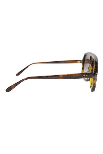 Loewe Womens Tortoise Shell Frame Square Frame Sunglasses LW40161U