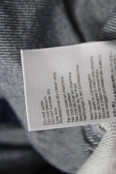 3.1 Phillip Lim Women Gray Pullover Crew Neck 3/4 Sleeve Cotton Size L