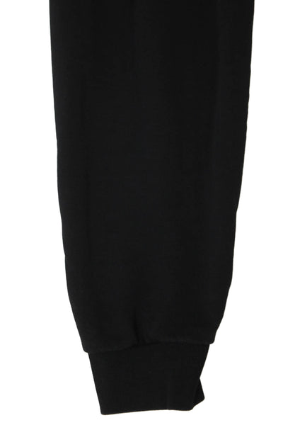 Moncler Women Pullover Hoodie Black Cotton Crew Neck Long Sleeve Size M