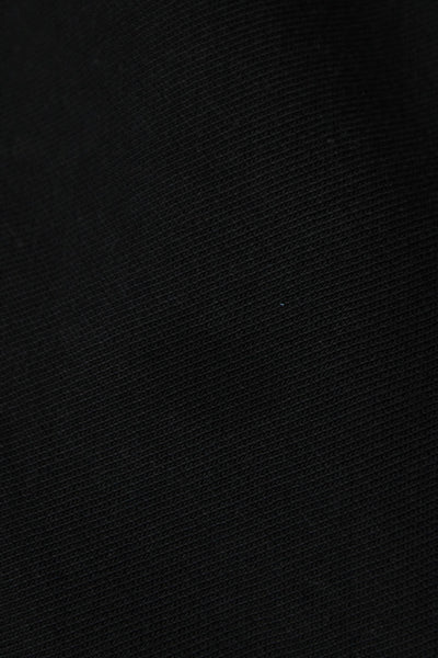 Moncler Women Pullover Hoodie Black Cotton Crew Neck Long Sleeve Size M