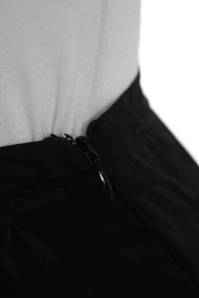Ba&Sh Womens Maxi Skirt Black Viscose Zip Long Size S