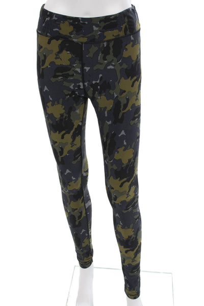 The Upside Womens Ankle Multicolor Camouflage Polyester Leggings Pull On Size M