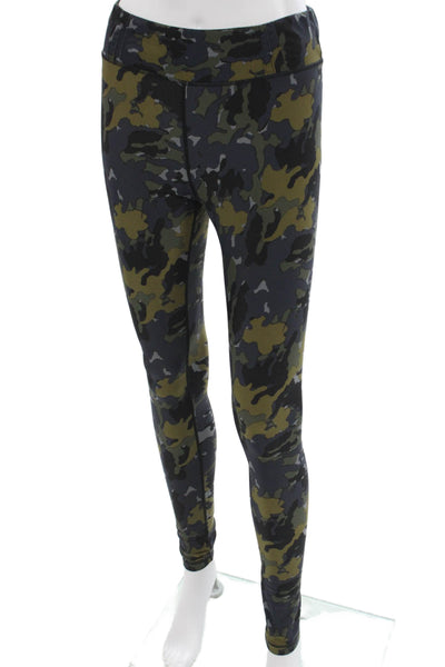 The Upside Womens Ankle Multicolor Camouflage Polyester Leggings Pull On Size M