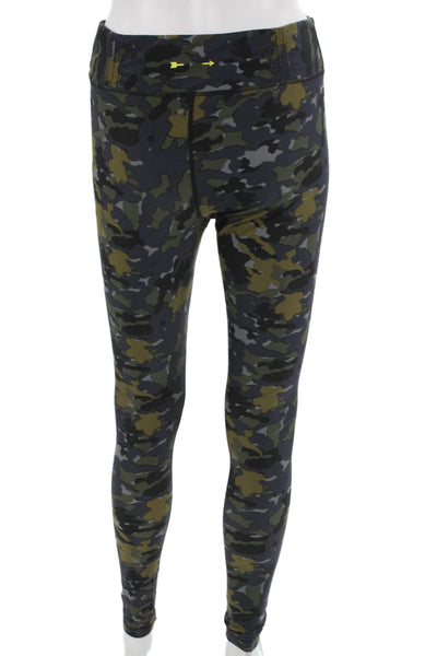 The Upside Womens Ankle Multicolor Camouflage Polyester Leggings Pull On Size M