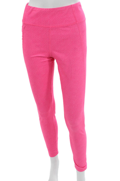 Vineyard Vines Women Ankle Leggings Pink Geometric Polyester Size XL