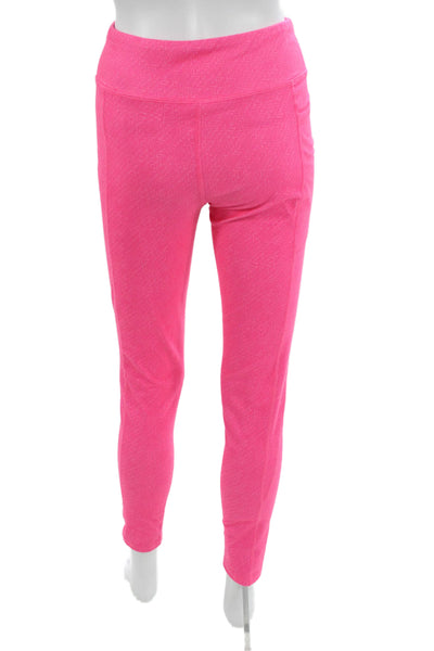 Vineyard Vines Women Ankle Leggings Pink Geometric Polyester Size XL