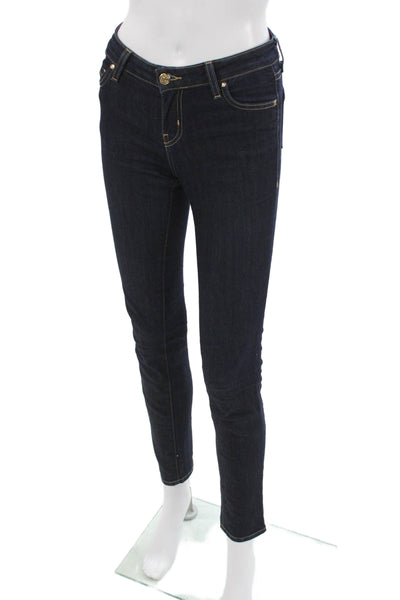Kate Spade Womens Skinny Jeans Blue Cotton Blend Size 24