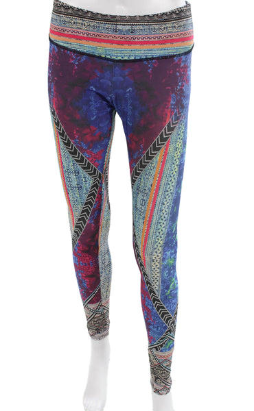 ONZIE Women Multicolor Geometric Scoop Neck Sleeveless Leggings Set Size S