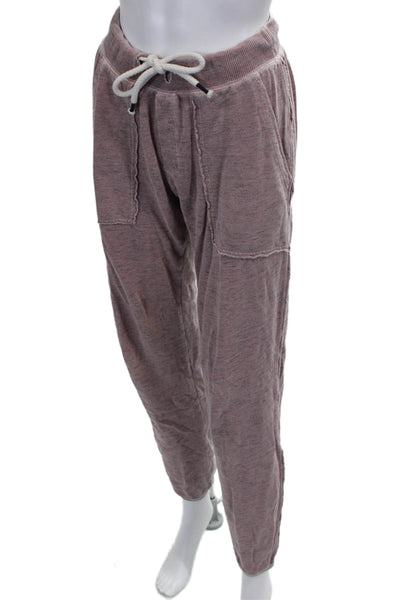 Splendid Womens Jogger Pants Pink Drawstring Cotton Inseam 28 Size XS