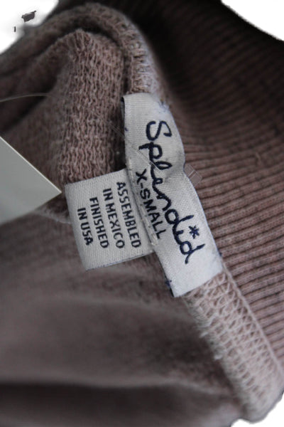 Splendid Womens Jogger Pants Pink Drawstring Cotton Inseam 28 Size XS