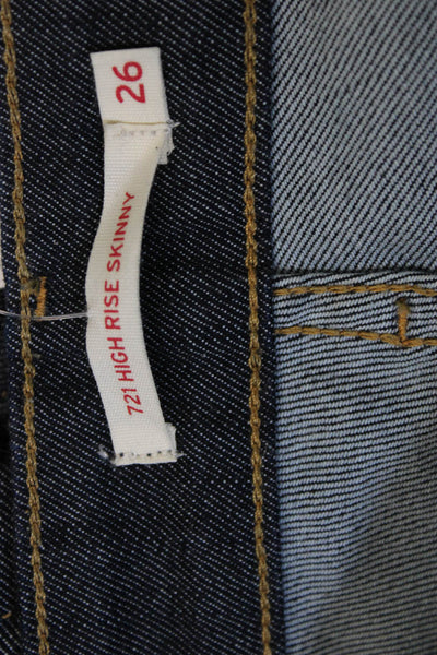 Levis Womens Skinny Blue Jeans Size 26