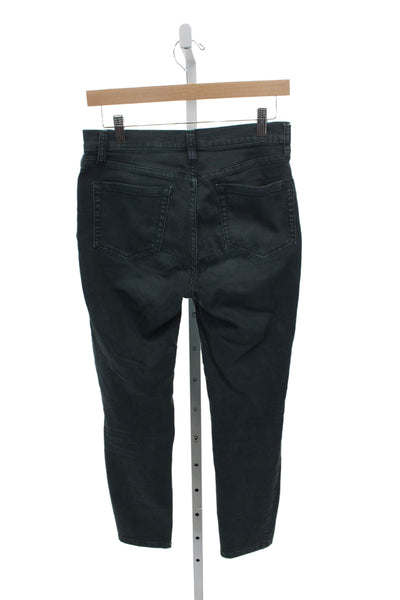 Free People Womens Skinny Jeans Gray Low Rise Cotton Button Size 27