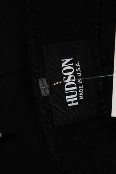 Hudson Women Skinny Jeans Black Mid Rise Viscose Inseam 27 Size 26