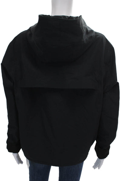 Outdoor Voices Womens Windbreaker Jacket Black Nylon Zip Size L