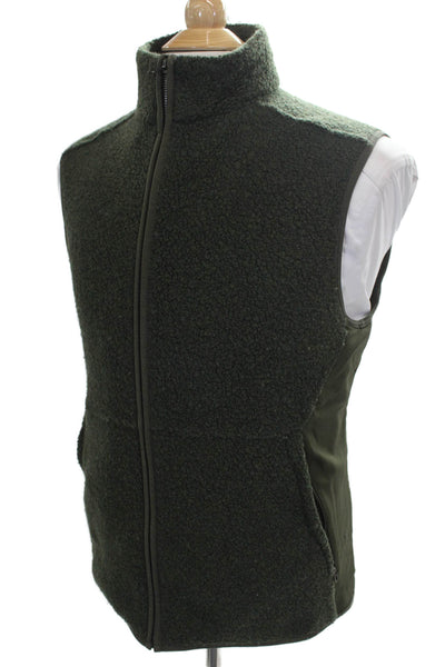 Lululemon Mens Fleece Zip Vest Green Size M
