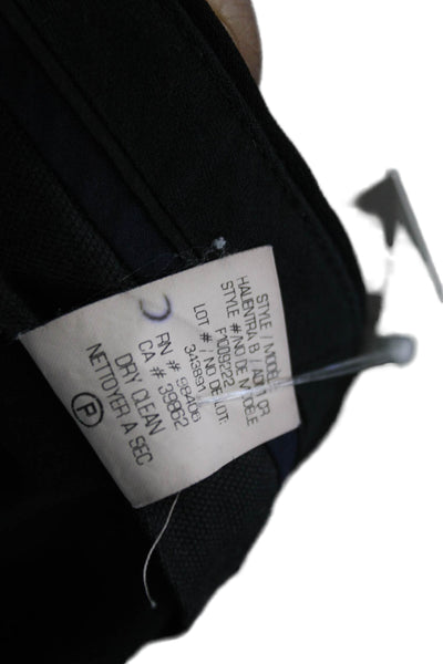 Theory Womens Cropped Black Triacetate Pants Zip Size 00