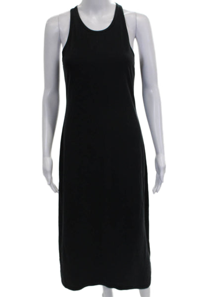 Club Monaco Womens Tank Dress Black Full Length Modal Size S
