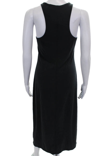 Club Monaco Womens Tank Dress Black Full Length Modal Size S
