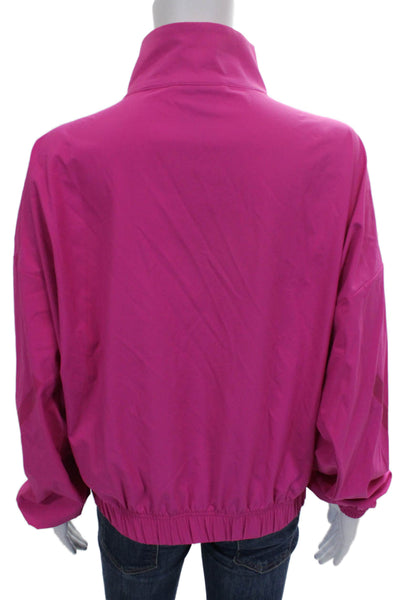 Adidas Women Pink Windbreaker Long Sleeve Size XS