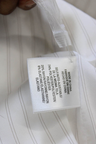 Favorite Daughter Women Blazer White Long Sleeve Buttoned Polyester Size S