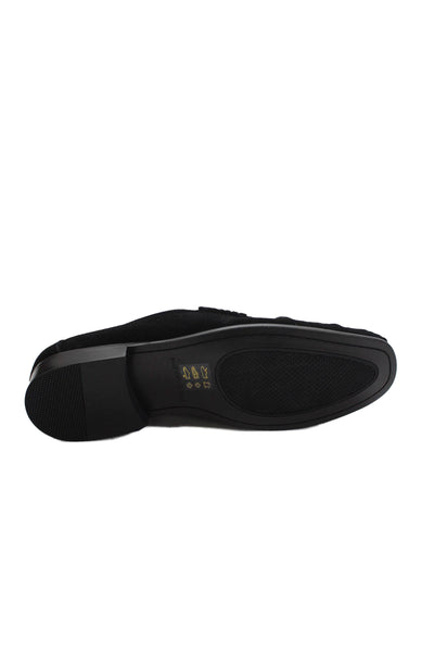 Saks Fifth Avenue Mens Slip On Round Toe Suede Loafers Black Size 12M