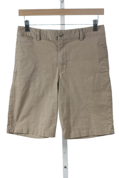 Polo Ralph Lauren Boys Button Closure Flat Front Chino Shorts Beige Size 16