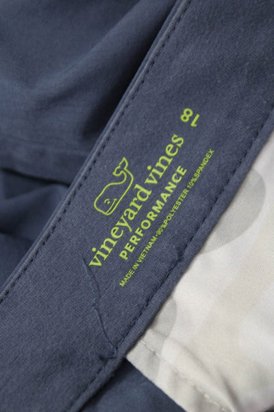 Vineyard Vines Boys Flat Front Button Closure Casual Pants Blue Size 18