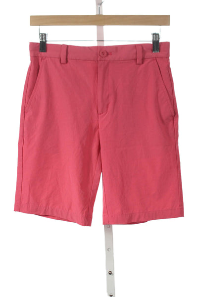 Vineyard Vines Boys Button Closure Chino Shorts Red Size 16