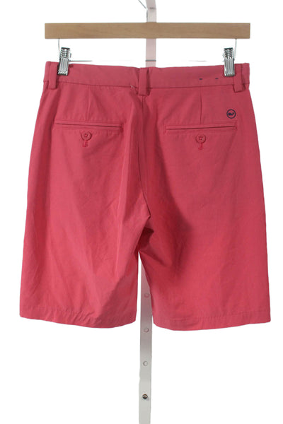 Vineyard Vines Boys Button Closure Chino Shorts Red Size 16