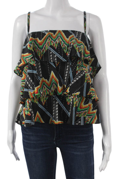 Twelfth Street by Cynthia Vincent Women Black Silk Camisole Square Neck Size L