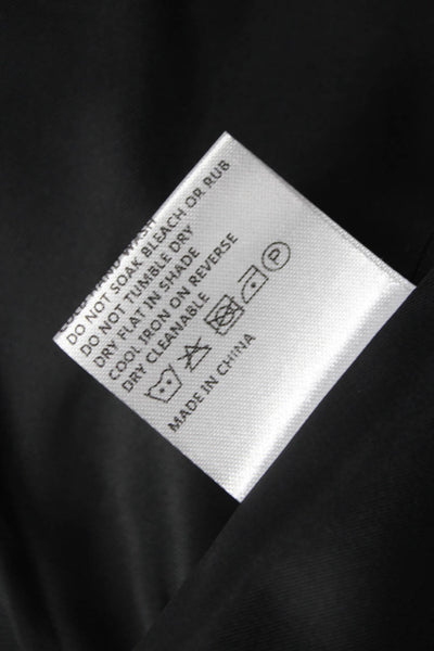 Mossman Women Black Blazer Long Sleeve Buttoned 65% Polyester Size 16