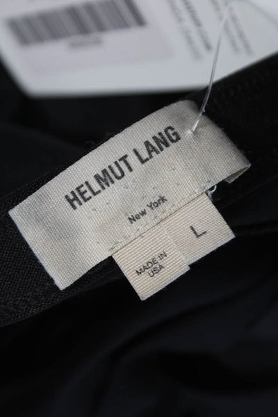 Helmut Lang Womens Jegging Black Cotton Solid Pull On Size L