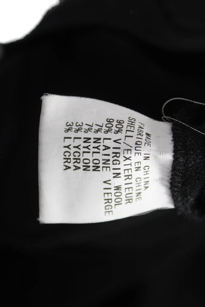 Helmut Helmut Lang Womens Dress Pants Black Virgin Wool Size 12