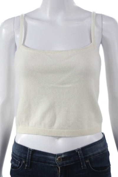 Simkhai Womens Camisole Cashmere White Square Neck Sleeveless Size XS