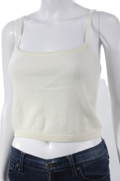 Simkhai Womens Camisole Cashmere White Square Neck Sleeveless Size XS