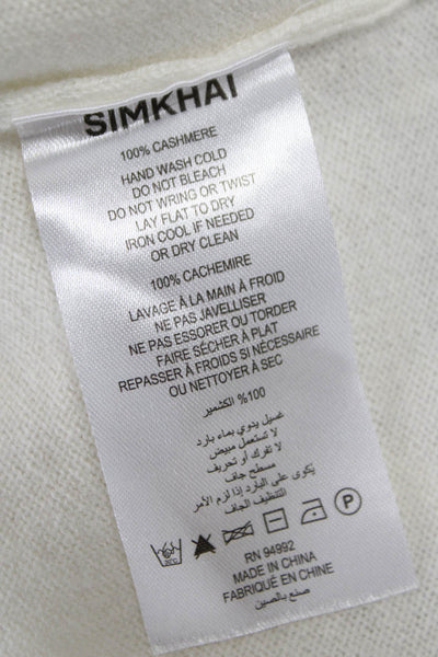 Simkhai Womens Camisole Cashmere White Square Neck Sleeveless Size XS