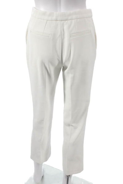 Elisabetta Franchi Womens White Polyester Dress Pants Size 40