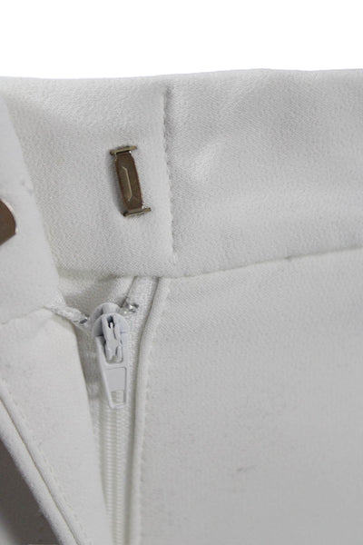 Elisabetta Franchi Womens White Polyester Dress Pants Size 40